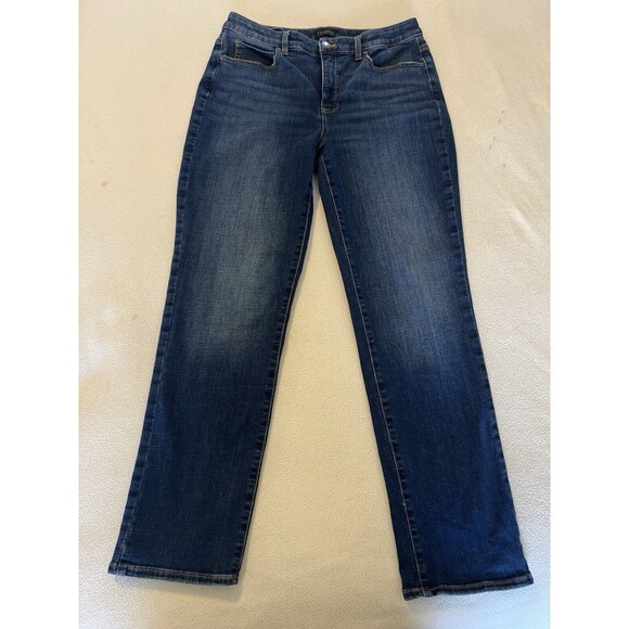 Talbots Denim - Womens Talbots Jeans Sz 8 Straight Leg Stretch Denim